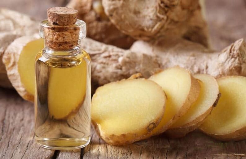 Tincture from the root of ginger against the parasites