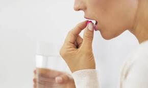 The girl gets a pill